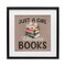 Stupell Industries Just A Girl Who Loves Books Framed Print Under Glass, design by Kim Allen
